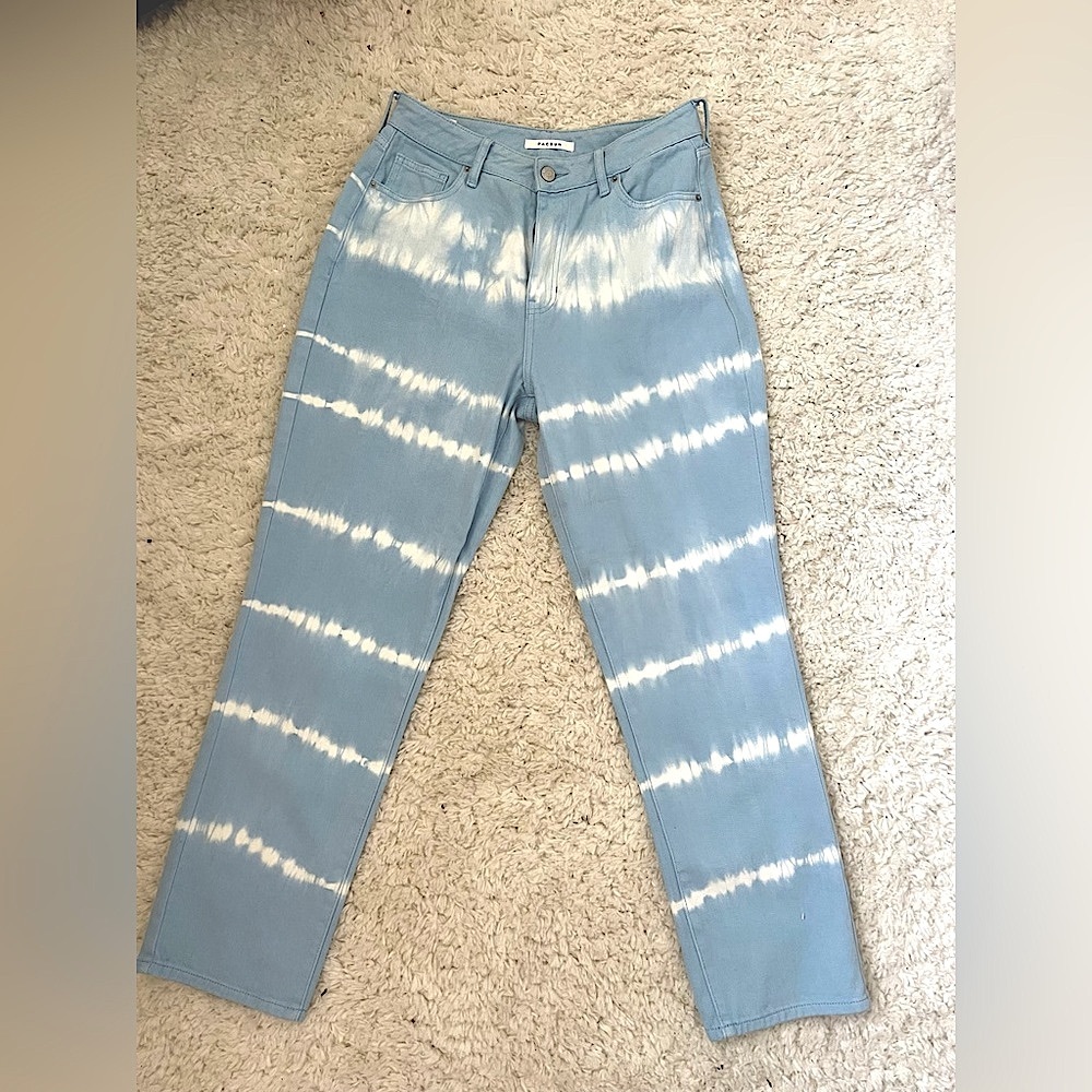 rare tie dye light wash pacsun jeans